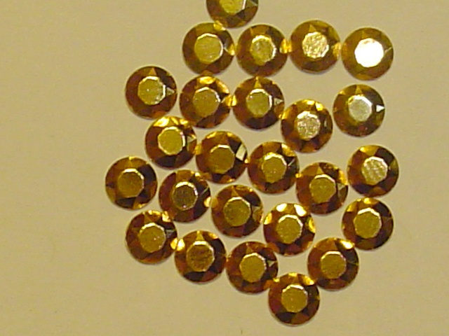 1 Gross 5mm GOLD RHINESTUD NAILHEAD HOTFIX